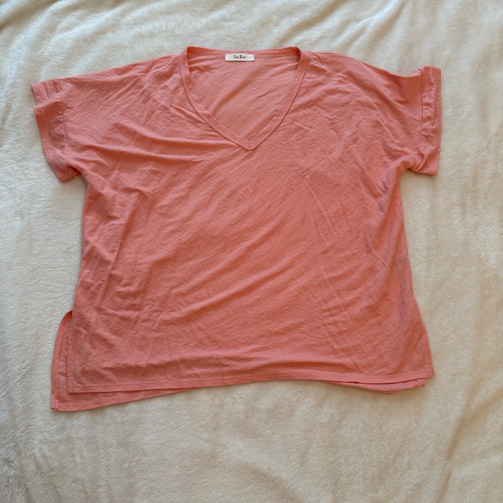 Vibrant Pink Relaxed Short Sleeve Tee